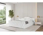 ALTDECOR Polsterbett mit Bettkasten - ZORAN-Z-v1 - 120x200 - Wei&szlig; - Bett mit