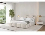 ALTDECOR Polsterbett mit Bettkasten - LANA - 200x200 - Beige - Bett ohne Matratze,