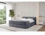 ALTDECOR Polsterbett mit Bettkasten - ENORA-Z-v1 - 120x200 - Dunkelgrau - Bett mit