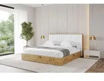 ALTDECOR Polsterbett mit Bettkasten - ENZO4 - 180x200 - Wei&szlig; - Bett ohne Matratze,