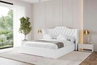 ALTDECOR Polsterbett mit Bettkasten - ZORAN - 120x200 - Wei&szlig; - Bett ohne Matratze,