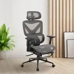 B&uuml;rostuhl Reston ergonomisch, atmungsaktives Mesh, 3D-Armlehnen, Fu&szlig;st&uuml;tze,