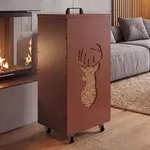 Pelletbeh&auml;lter MCW-Q30 Hirsch, Pelletbox Aufbewahrungsbox f&uuml;r z.B. Tierfutter,