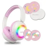 MEDION HE-1 Bluetooth Kopfh&ouml;rer Kinder, Lautst&auml;rkebegrenzung - Pink - Rosa