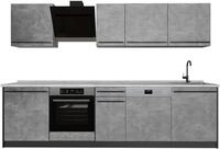K&uuml;chenzeile Vicco R-Line Beton/Anthrazit 280 cm ohne Arbeitsplatte, Model 67156