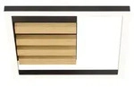 BRILLIANT Deckenleuchte Calma LED 27,5x27,5 cm, 2000 lm, 3000K, Holz, 3 Stufen