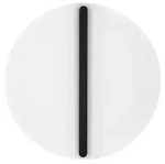 Nova Luce LED Wandleuchte Nalu dimmbar 28W warmweiss 3000K Schwarz Wei&szlig; Stahl