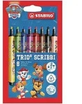 STABILO Gefederter Dreikant-Filzstift - Trio Scribbi PAW Patrol - 8er Set - 8...
