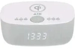 AIC 28 BT Radiowecker mit Bluetooth Qi-Ladefunktion Dimmbares Display 2...