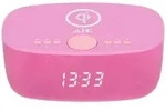 AIC 28 BT Radiowecker mit Bluetooth Qi-Ladefunktion Dimmbares Display 2...