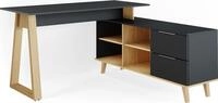 Schreibtisch Vicco Nautica Anthrazit 138 x 60 cm mit Schubladen, XXL, Model...