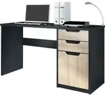 Vladon Schreibtisch Logan, Germany, B&uuml;rotisch mit 2 Schubladen und 1 T&uuml;r,...