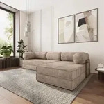 Masseno Ecksofa ETERA mit Metallgestell, Modulares Schlafsofa aus Schaumstoff,