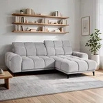 Ecksofa L-Form MARCO MINI 275 x 182 cm Rechte, Modernes Sofa mit elektrische