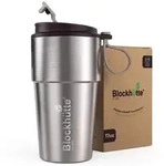 Blockh&uuml;tte Thermobecher Kaffee to Go auslaufsicher 500 ml Braun - Braun