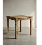 Esszimmertisch WL5.077 Braun 80 x 80 x 76 cm Mango Massivholz, Design Landhaus