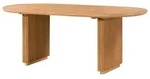 MASSIVMOEBEL24.DE Esstisch oval Mango 180x90x76 natur lackiert BARCELONA #527