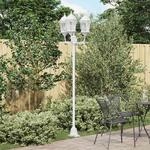 vidaXL Garten-Licht 57 x 49 x 241 cm Aluminium und Glas - Wei&szlig;