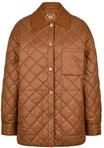 RABE Damen Jacke Braun Gr&ouml;&szlig;e 40, Karostepp, Cordkragen, oversized Schnitt -...