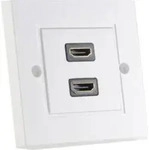 S/CONN 79500-2, 2 x HDMI, Wei&szlig;, 85 mm, 85 mm, 1 St&uuml;ck(e) - Wei&szlig;