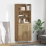 vidaXL Highboard 2 stk. Artisan-Eiche 69,5 x 34 x 180 cm - Braun