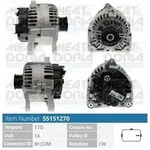 MEAT & DORIA 55151270 Lichtmaschine Generator LiMa 110A 14V f&uuml;r RENAULT...