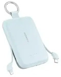 RORRY CharmGo 10000mAh Powerbank, Klein Power Bank PD 30W Schnellladen - Blau