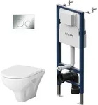 AM.PM Wand-WC sp&uuml;lrandlos Set mit Vorwandelement Komplettset Unterputz...