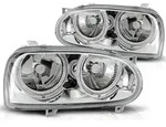 Design Angel Eyes Scheinwerfer passend f&uuml;r VW Golf 3 91-97 chrom