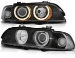 Scheinwerfer Angel Eyes passend f&uuml;r BMW 5er E39 Bj. 95-00 Schwarz