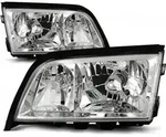 Scheinwerfer Klarglas passend f&uuml;r Mercedes C-Klasse W202 Bj. 93-00 Chrom