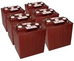 6x Traktionsbatterie Trojan TE35 6V 245Ah Deep Cycle AP-Anschluss