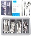 Gastro Besteckset 200-teilig &ndash; 18/10 Edelstahl 2,5 mm Extra Stark, Hochglanz