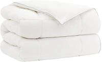 vidaXL Bettdecke TRIER 200x220 cm 4 Jahreszeiten 350 GSM Wei&szlig; - Wei&szlig;