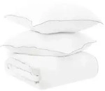 vidaXL Duvet- und Kopfkissen-Set 3 stk. 200 x 220 cm Winter Wei&szlig; - Wei&szlig;