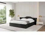 ALTDECOR Polsterbett mit Bettkasten - ZORAN-v1 - 140x200 - Schwarz - Bett ohne