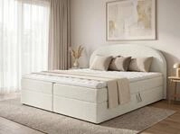 Boxspringbett Cloud mit 2 Bettk&auml;sten, Doppelbett mit Bonell-Matratze und Topper,