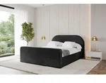 ALTDECOR Polsterbett mit Bettkasten - TIVON-Z - 120x200 - Schwarz - Bett mit...