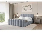 ALTDECOR Polsterbett mit Bettkasten - SORA-Z - 120x200 - Grau - Bett mit Matratze