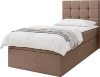 MIRJAN24 Boxspringbett Luanda Boucle Single, Einzelbett mit eins Bettk&auml;sten und