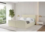 ALTDECOR Polsterbett mit Bettkasten - VANTO-Z - 160x200 - Beige - Bett mit Kopfteil