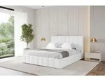 ALTDECOR Polsterbett mit Bettkasten - FINO - 180x200 - Wei&szlig; - Bett mit Matratze