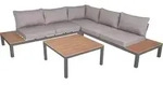 Gartenloungeset BENNO 4tlg. - Kunststoff, Grau | Gartenm&ouml;bel Set Garten Loungegruppe