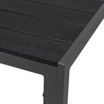 Gartentisch Aluminium WPC anthrazit / schwarz 160x90cm