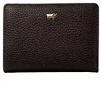 Portemonnaie ALESSIA Mini Geldb&ouml;rse 8 Kartenf&auml;cher schwarz Damen - Leder -...