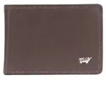 Portemonnaie GOLF RFID Geldb&ouml;rse 4 Kartenf&auml;cher braun Uni - Leder - Braun