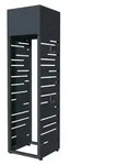 Westmann Onyx 1 Kaminholzregal f&uuml;r den Au&szlig;enbereich mit Pflanzkasten - Grau