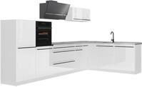 Eckk&uuml;che Vicco R-Line Wei&szlig; Hochglanz/Wei&szlig; 347 x cm Arbeitsplatte Marmor, Model