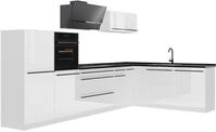 Eckk&uuml;che Vicco R-Line Wei&szlig; Hochglanz/Wei&szlig; 347 x cm Arbeitsplatte Anthrazit, Model