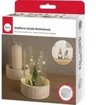 Rayher Silikon Gie&szlig;form Schale Wichtelrand, &oslash; 13,5cm x H 5cm - Grau